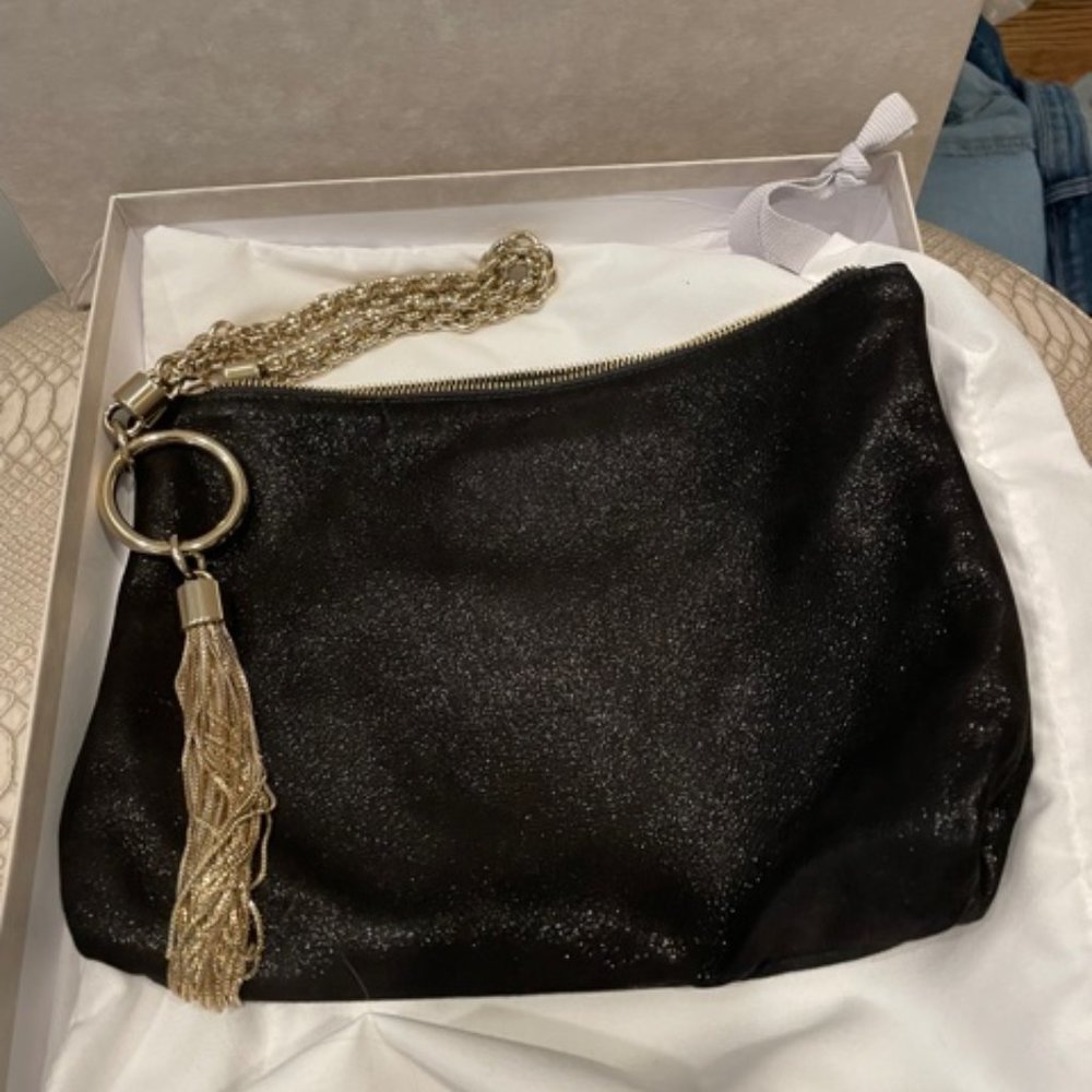 Jimmy Choo Sparkle Suede Callie Bag